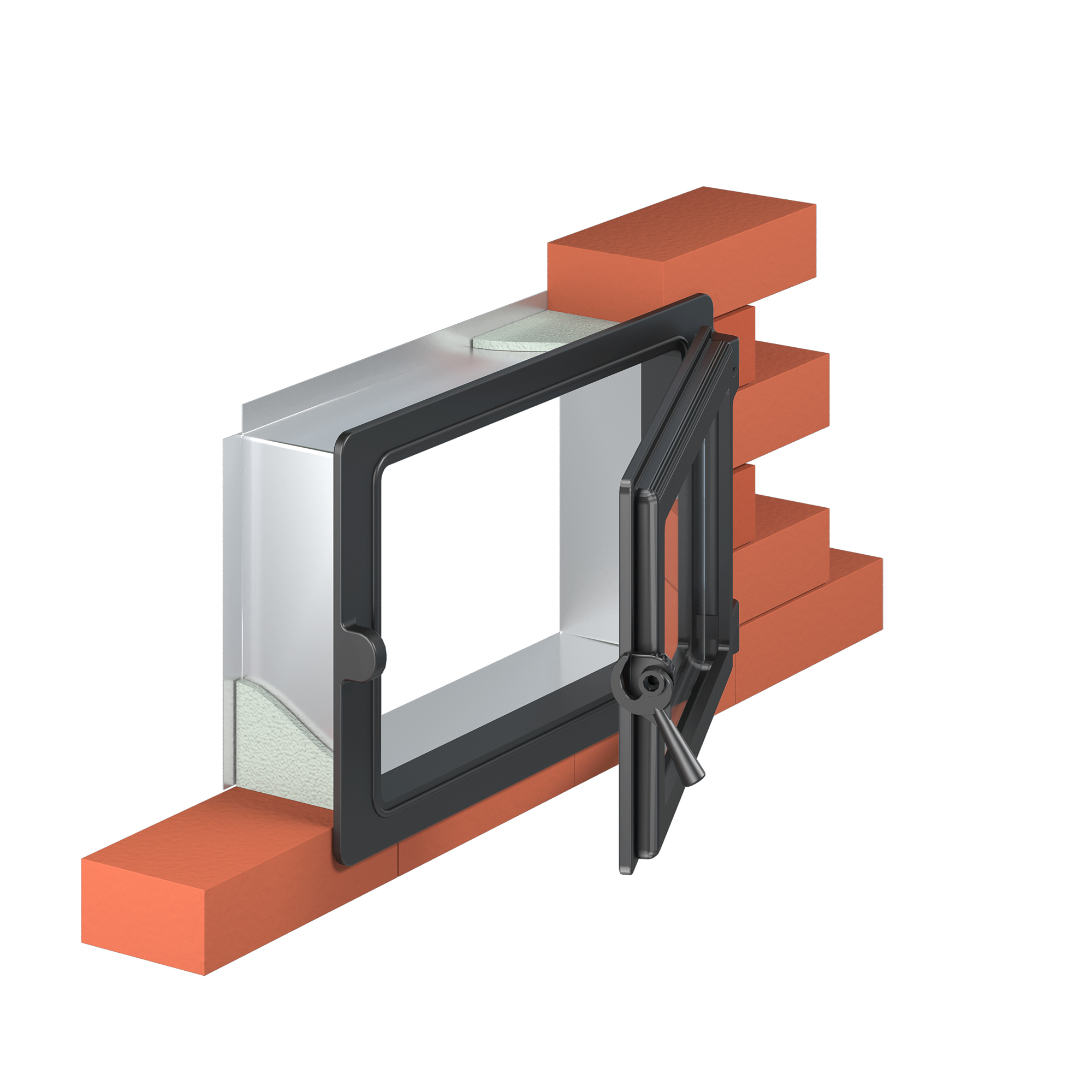 Изображение товара Монтажный тоннель Везувий 282x452x120 мм для кирпичных печей