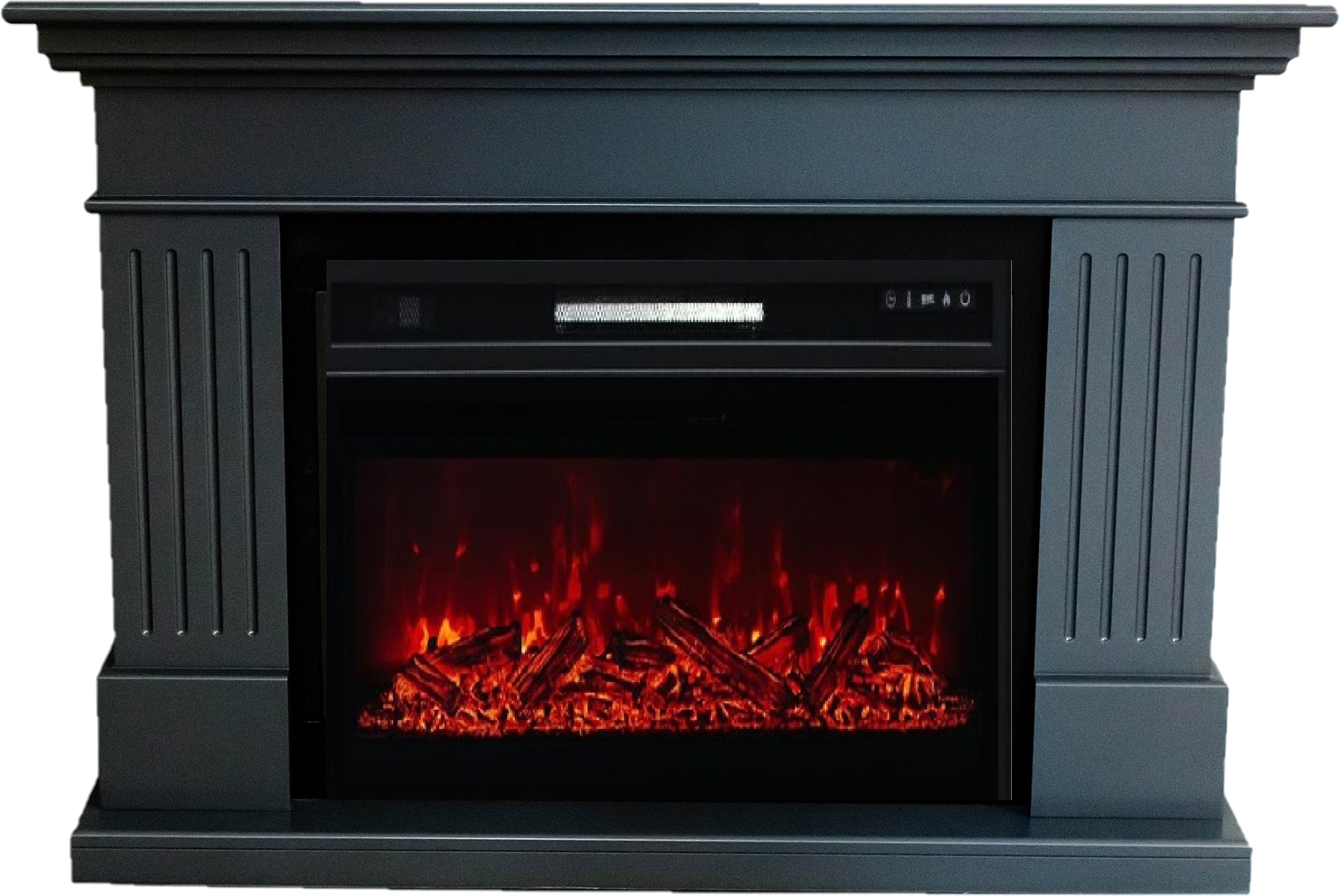 Изображение товара Каминокомплект Elekam Ostin с очагом Pulsar 23 графит грей 1800Вт для дома