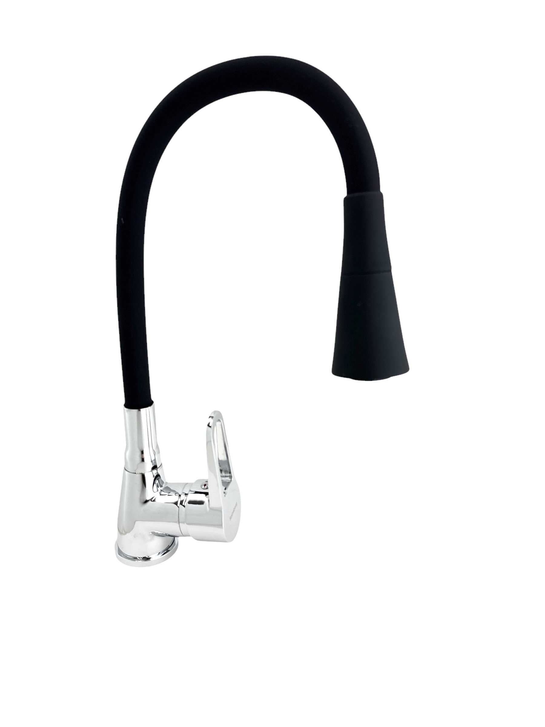 Изображение товара Смеситель для кухни Rainsberg R0693HF-2 черный поворотный излив 16 см