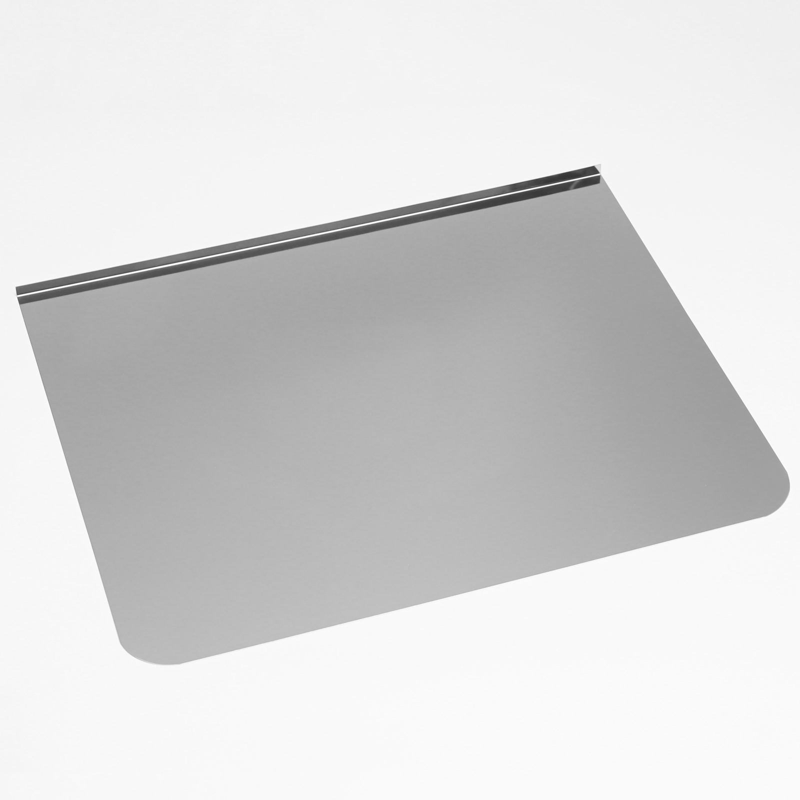 Изображение товара Лист притопочный Сималенд 60x50см из нержавеющей стали для каминов и печей