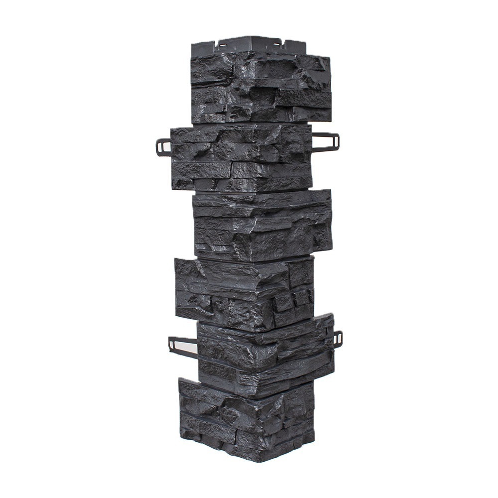Изображение товара Угол наружный Royal stone Кингстон 620x195мм черный 10шт