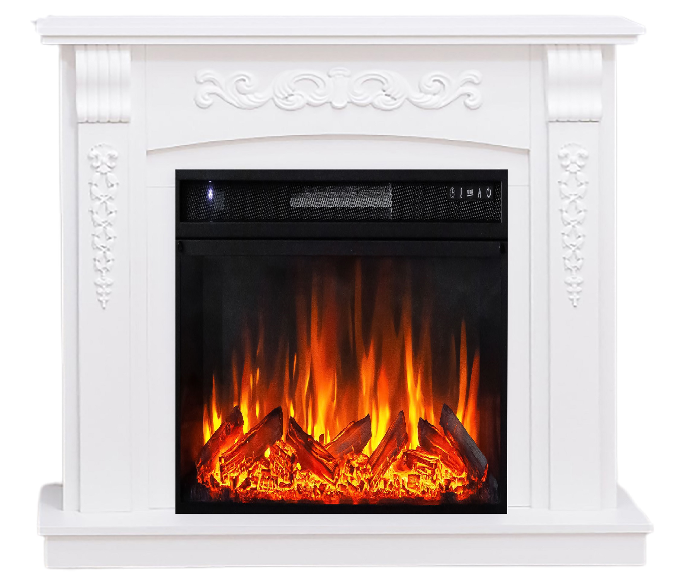 Изображение товара Электрический каминокомплект Elekam Fiesta с очагом Pulsar 23 1800Вт белый