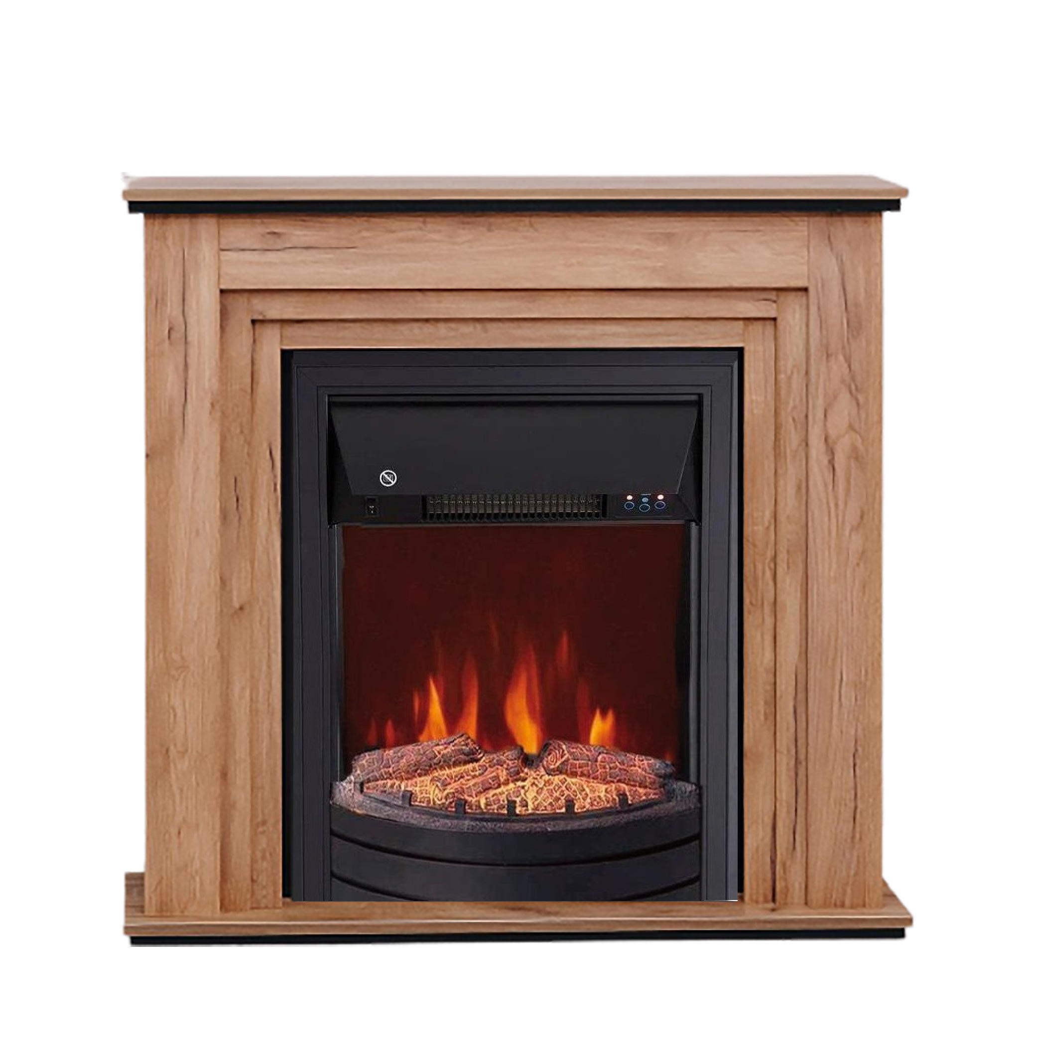 Изображение товара Каминокомплект Elekam Silver с очагом Spark F2020G1 1800Вт дуб табачный для современного интерьера