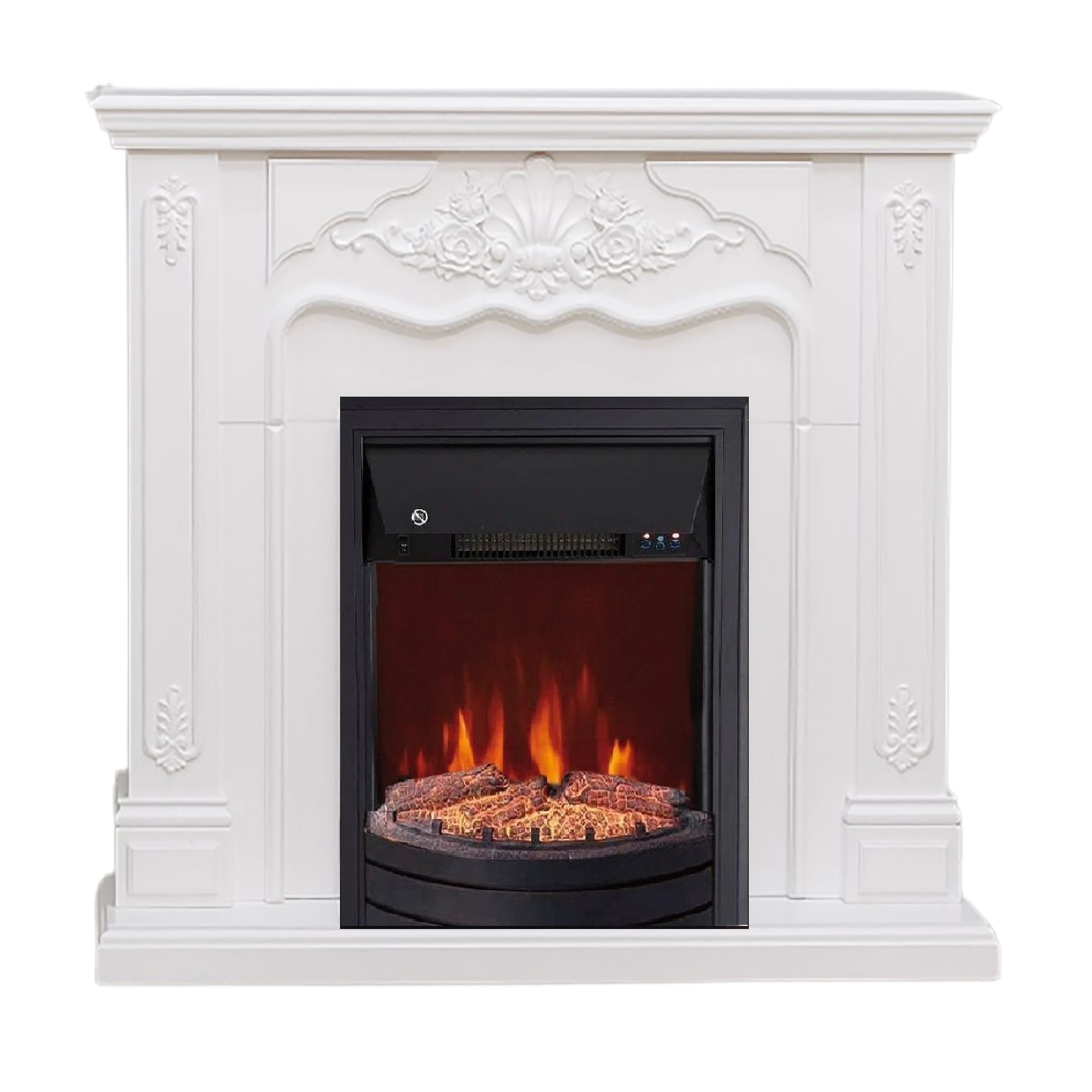 Изображение товара Электрокаминокомплект Elekam Victoria с очагом Spark F2020G1 1800Вт белый