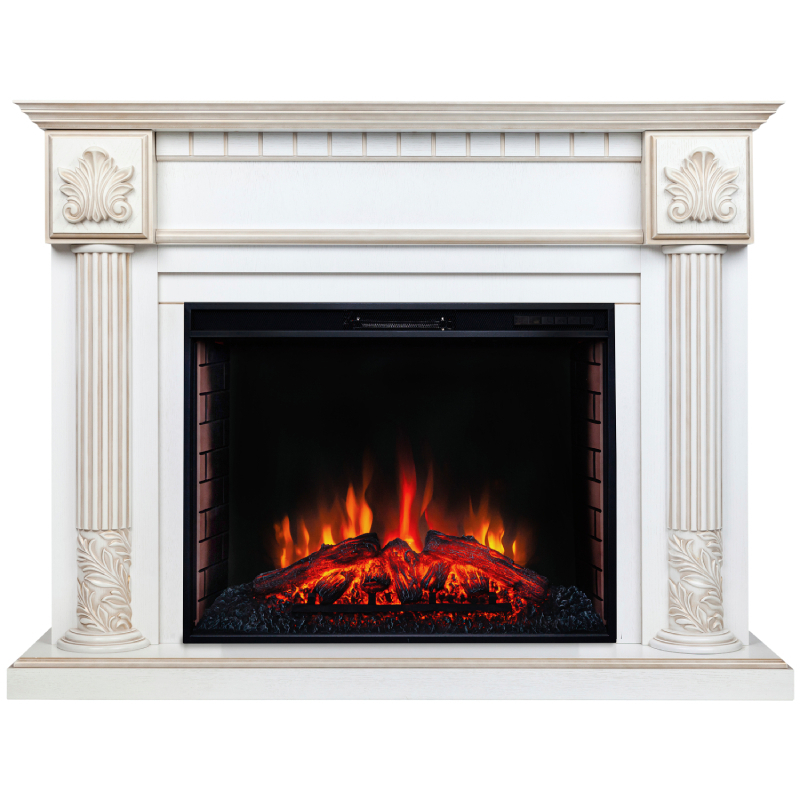 Изображение товара Каминокомплект Realflame Imperia 33 WT с очагом Epsilon 33 750Вт дуб с золотой патиной