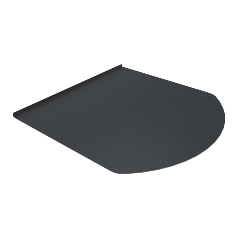 Изображение товара Притопочный лист Везувий R641 из нержавеющей стали черный 980 мм