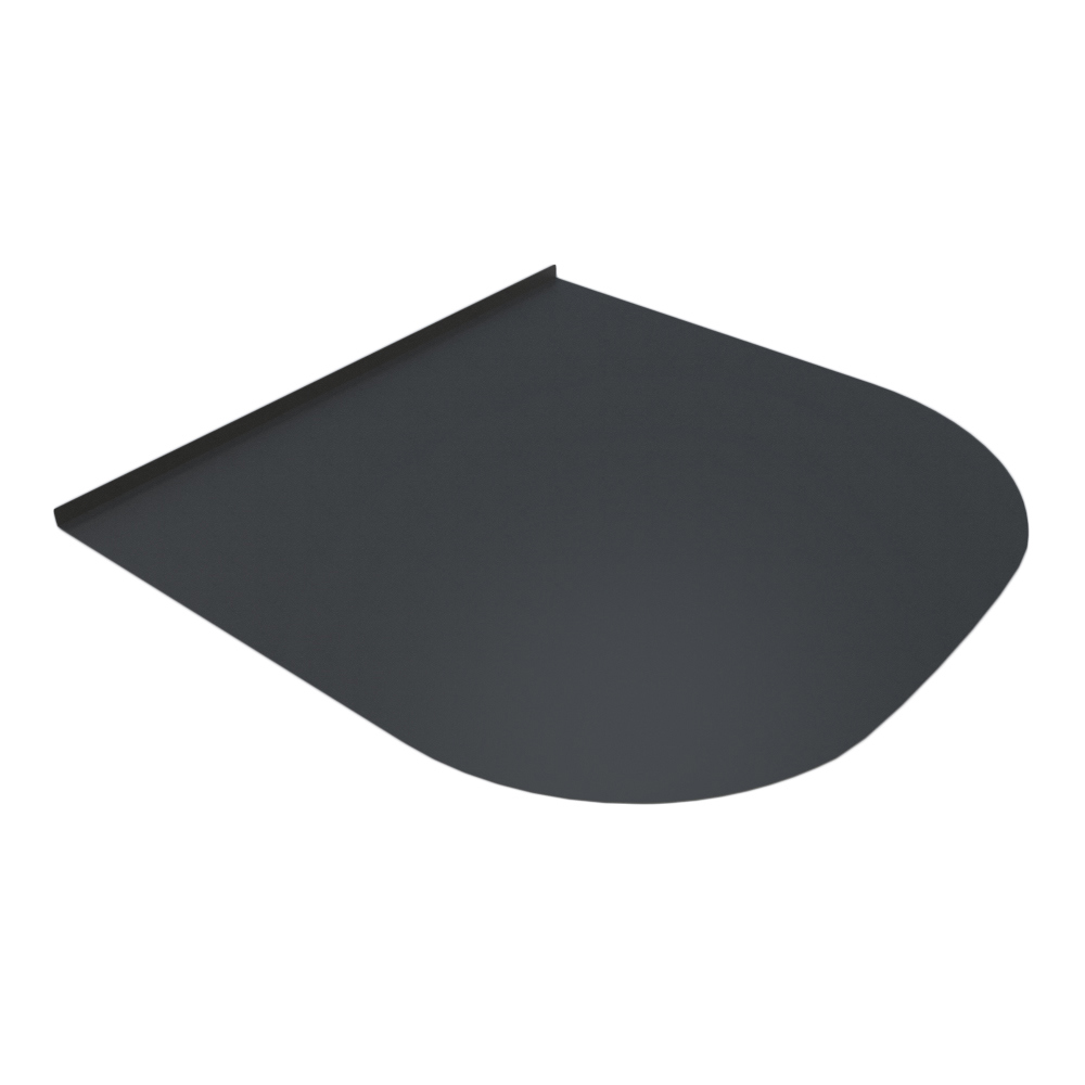 Изображение товара Притопочный лист Везувий R641 из нержавеющей стали 980x980x0.5 мм черный