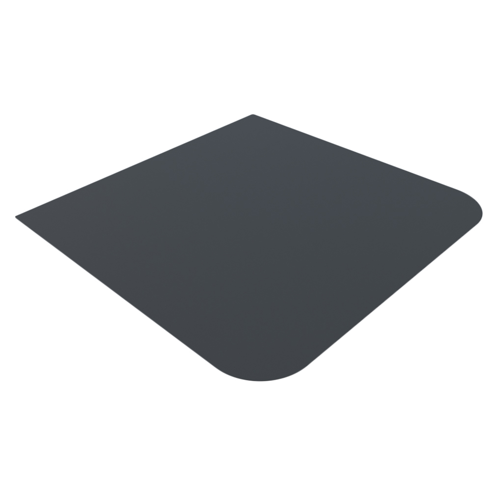 Изображение товара Притопочный лист Везувий R135 стальной 1200x1200x2 мм черный для печей и каминов