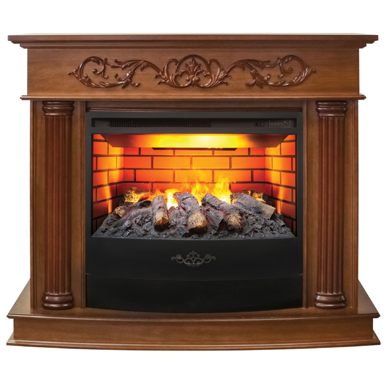 Изображение товара Каминокомплект Realflame Milano 25.5 NT с очагом Fiji 1700Вт орех Изображение товара Каминокомплект Realflame Milano 25.5 NT с очагом Fiji 1700Вт орех