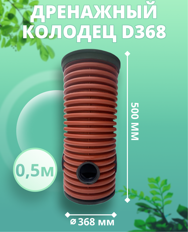 Изображение товара Дренажный колодец Астра ⌀368мм 0.5м зеленый