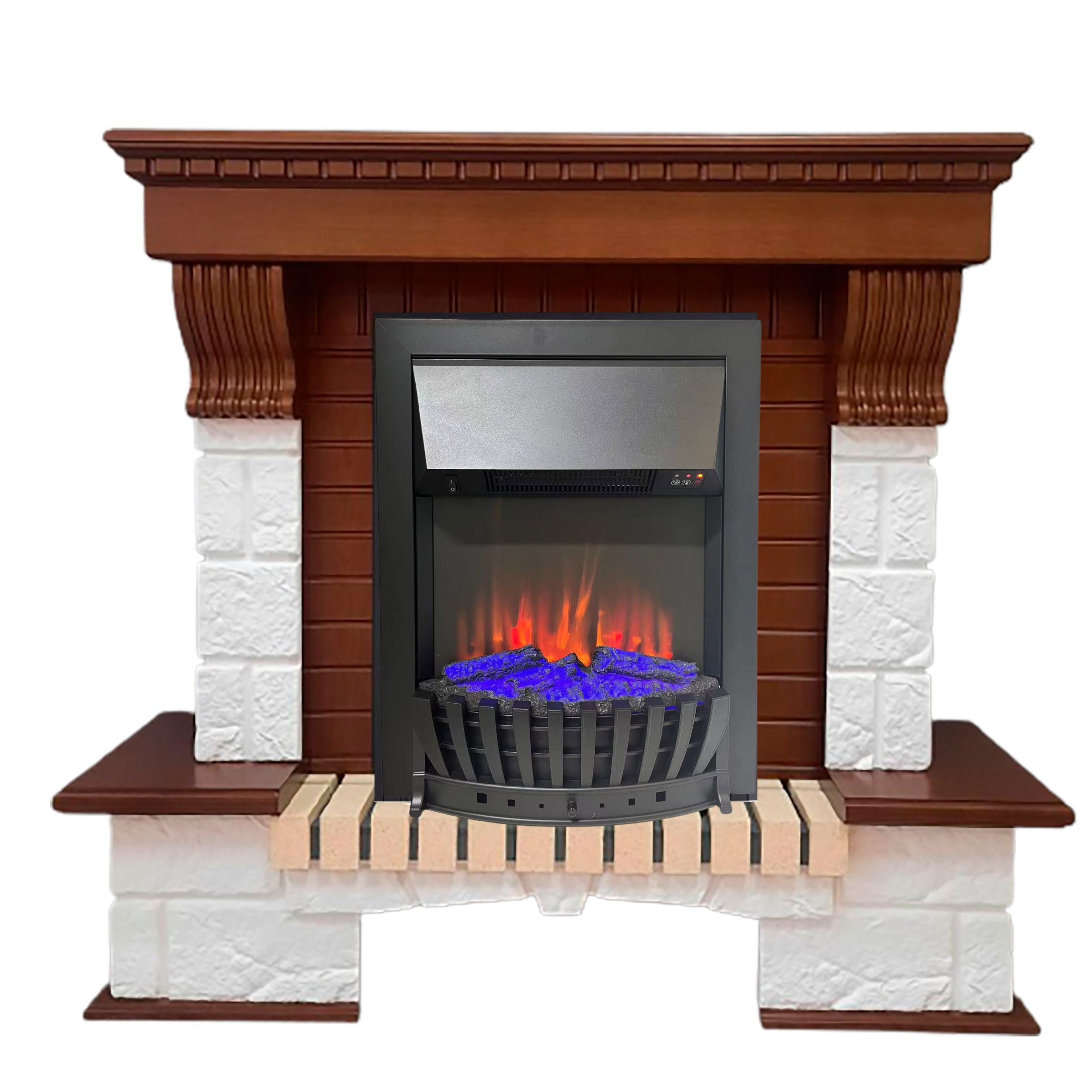 Изображение товара Электрокаминокомплект Elekam Premier с очагом Velar F2020G2 1500Вт дуб