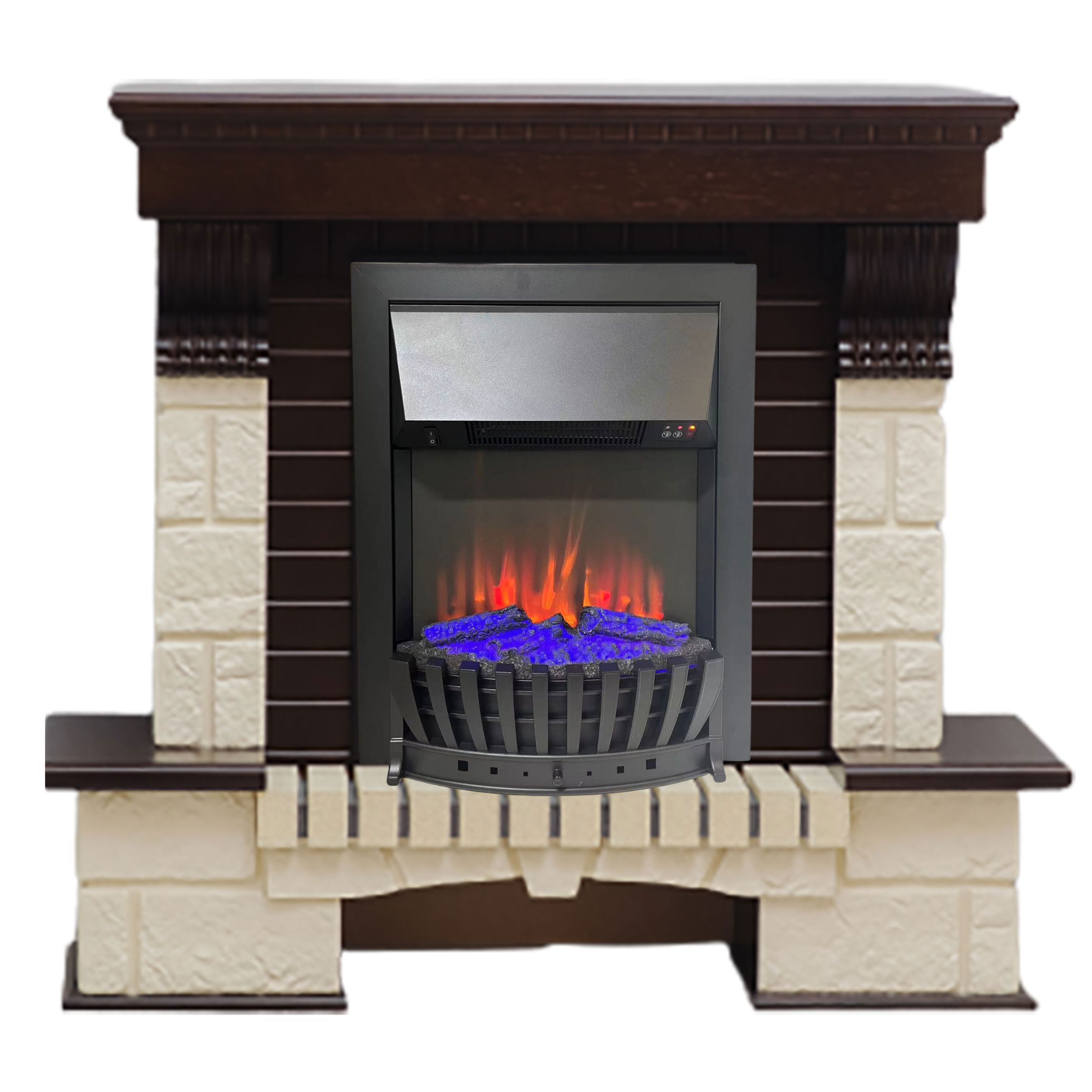 Изображение товара Каминокомплект Elekam Premier с очагом Velar F2020G2 1500Вт темный дуб