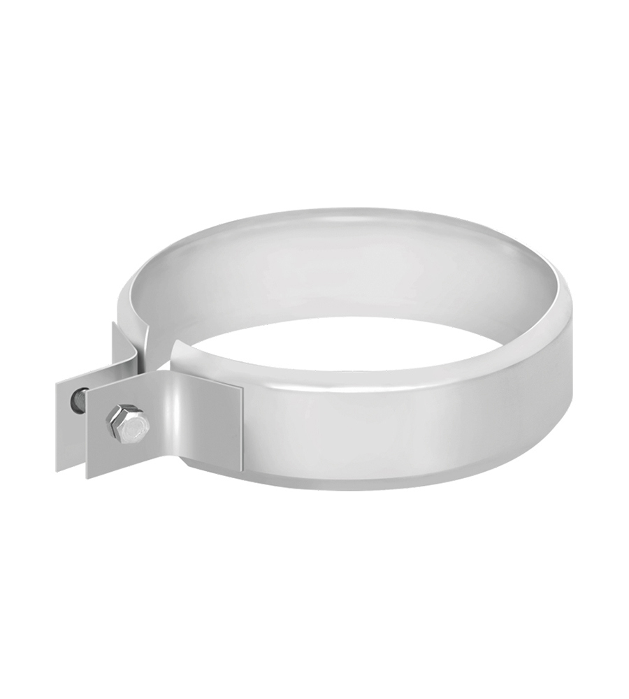 Изображение товара Хомут трубы Везувий диаметр 115 мм нержавеющая сталь AISI 430 для дымоходов