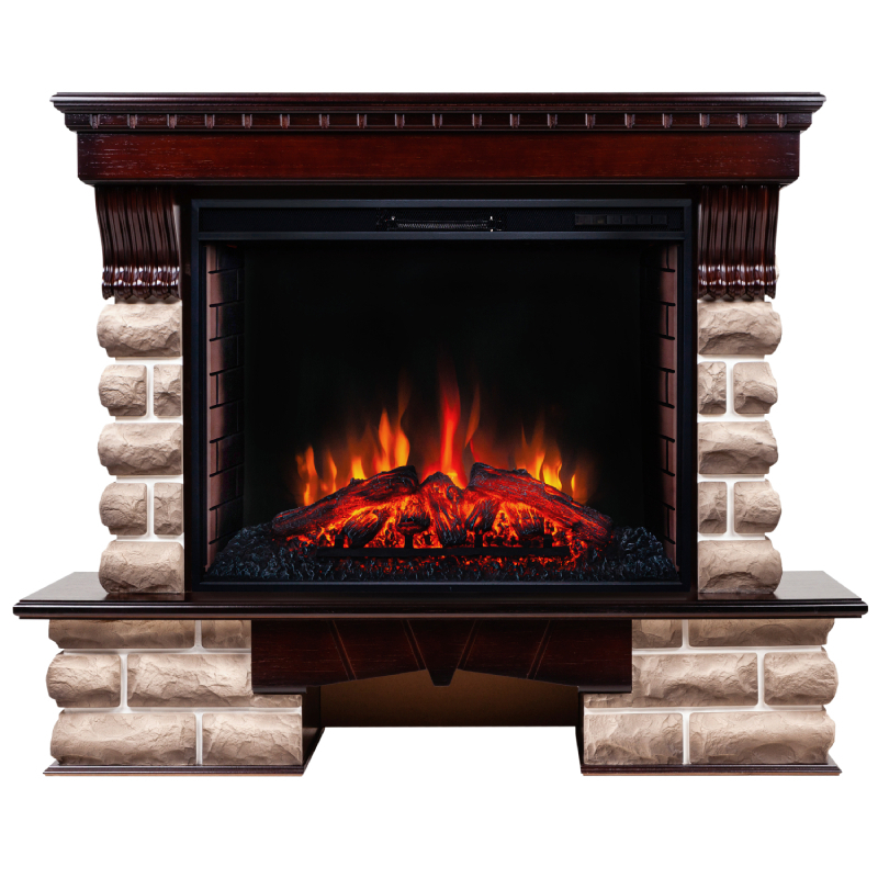 Изображение товара Каминокомплект Realflame Kansas 33 AO с очагом Epsilon 33 2000Вт античный дуб