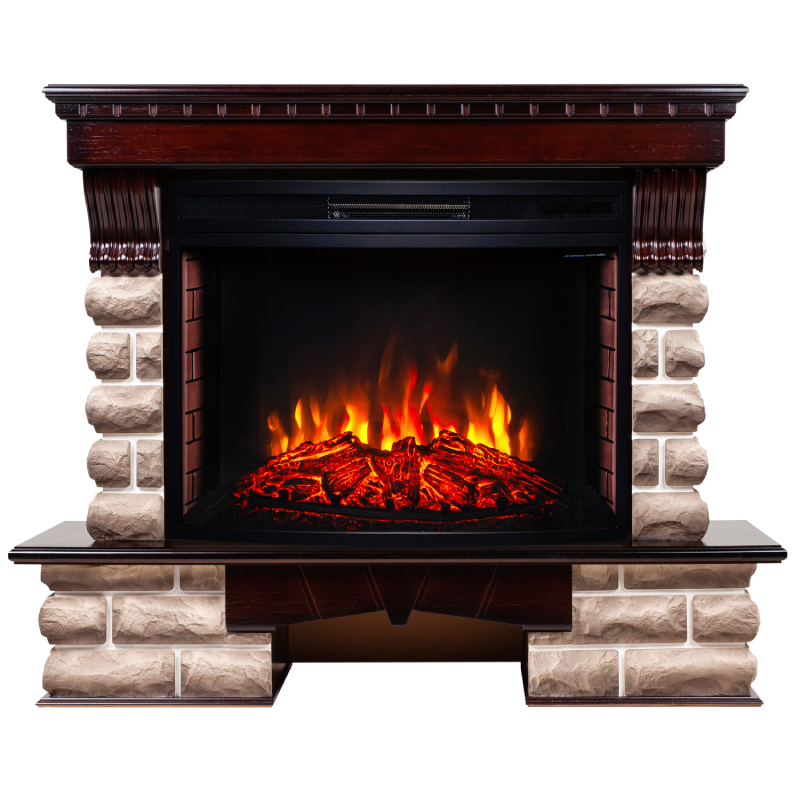 Изображение товара Каминокомплект Realflame Kansas 33 AO с очагом Firespace 33 1800Вт античный дуб