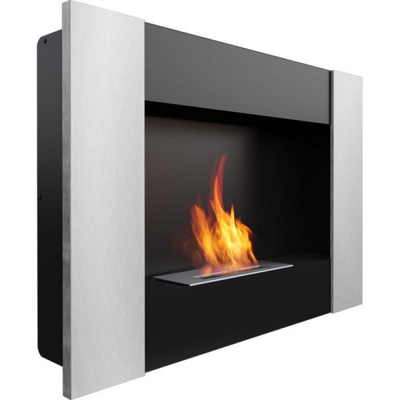 Изображение товара Биокамин настенный Kratki Bravo 902мм стальной серый