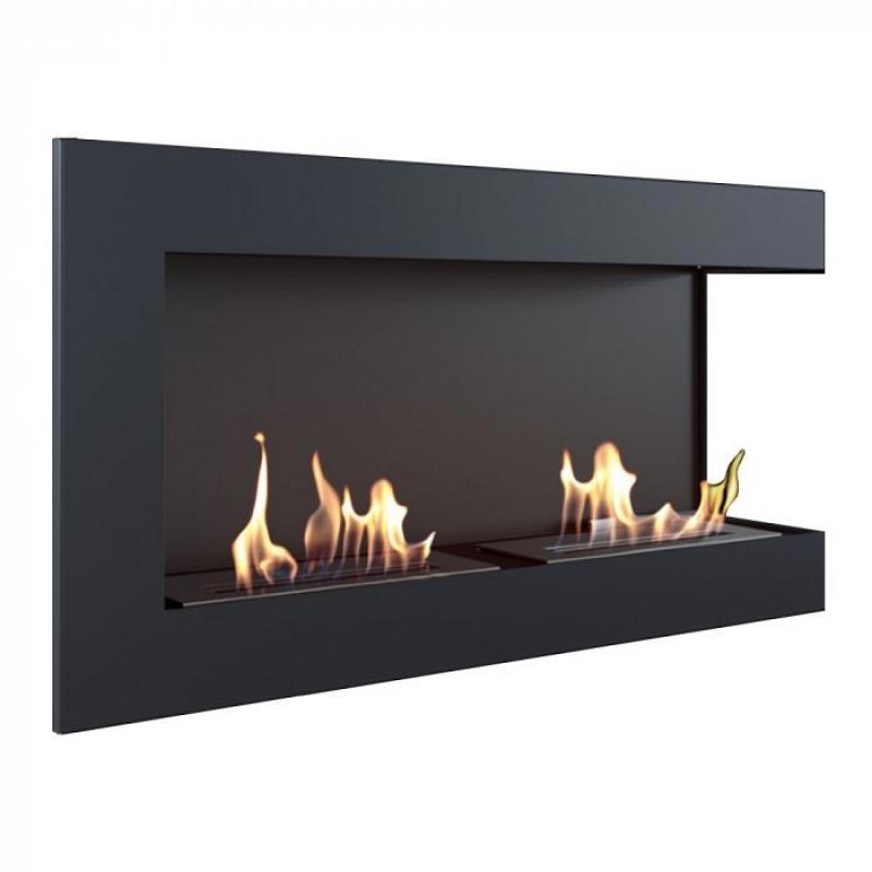 Изображение товара Настенный биокамин Kratki Delta P правый Tuv 990 мм черный