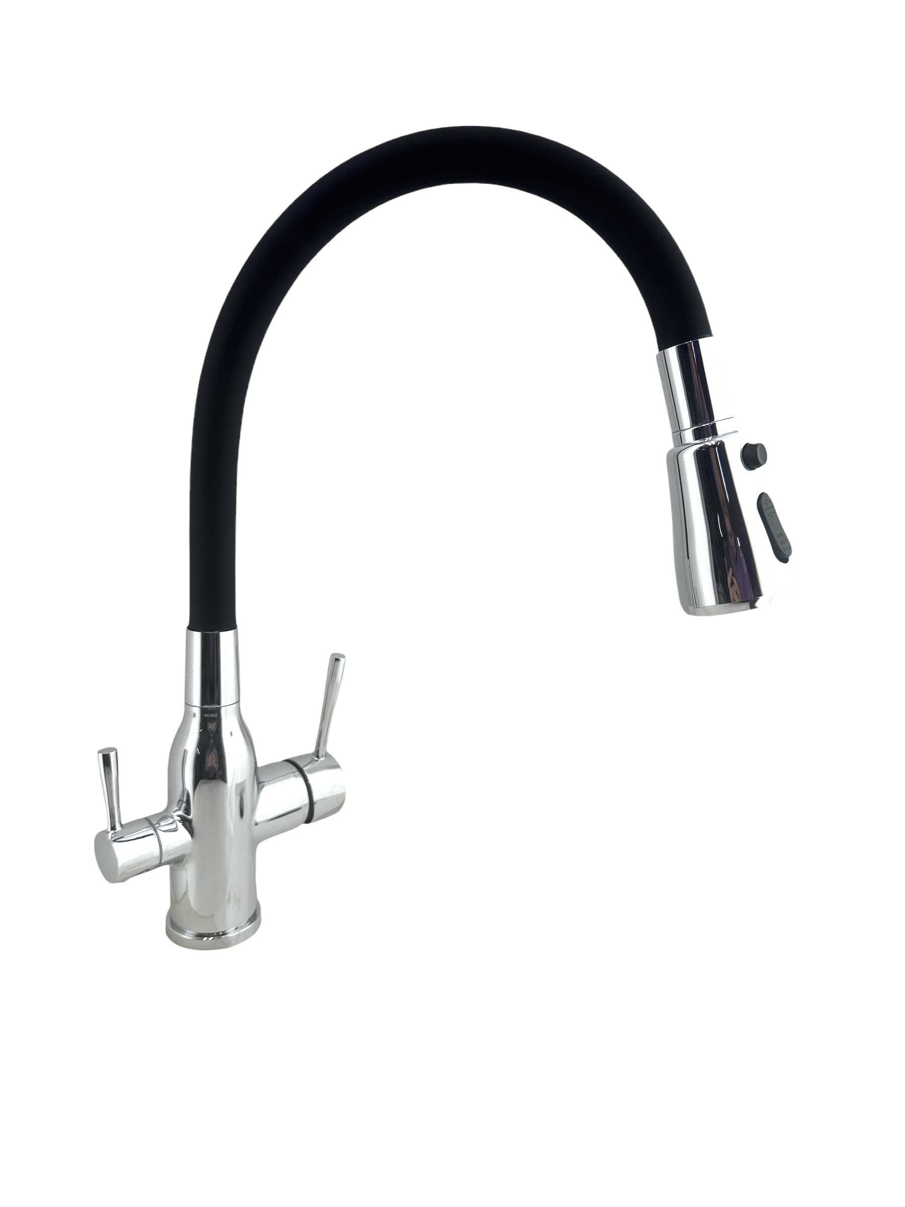 Изображение товара Смеситель для кухни Aloute A61513-2 поворотный излив 20 см цвет хром