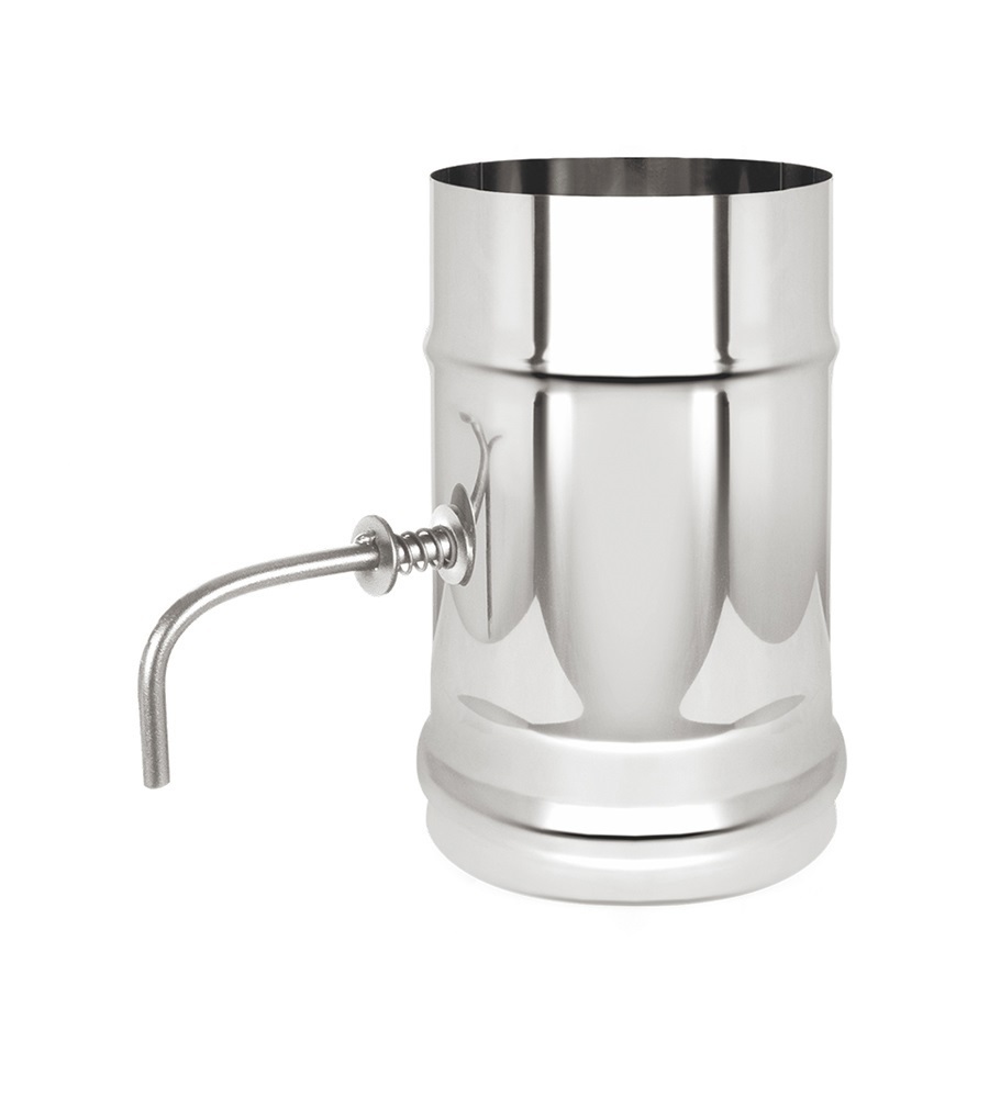 Изображение товара Шибер Везувий ⌀120мм нержавеющая сталь AISI 316 0.5мм