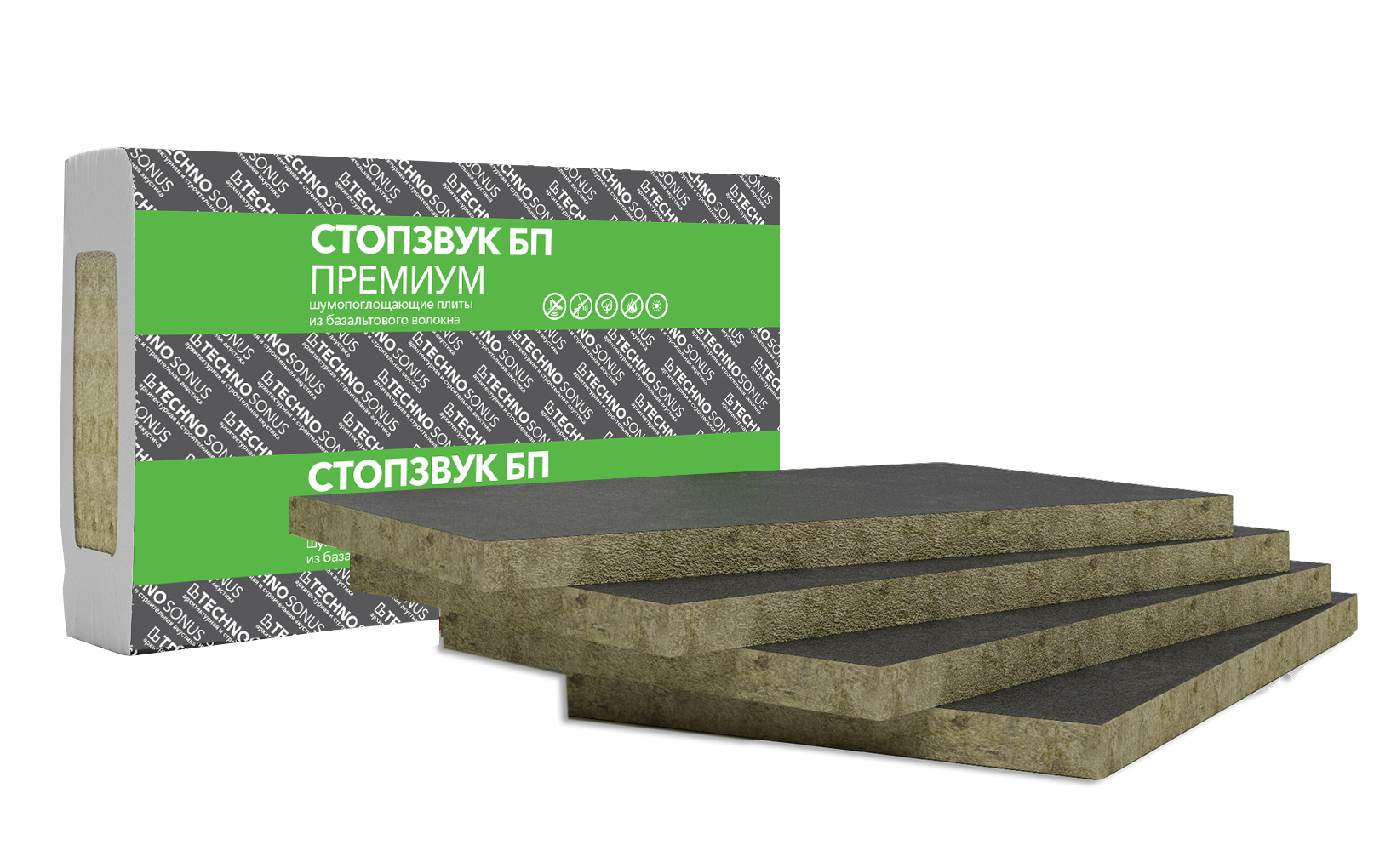 Изображение товара Звукоизоляция Техносонус СтопЗвук БП Премиум 50мм 600x1200мм 2.88м² Изображение товара Звукоизоляция Техносонус СтопЗвук БП Премиум 50мм 600x1200мм 2.88м²
