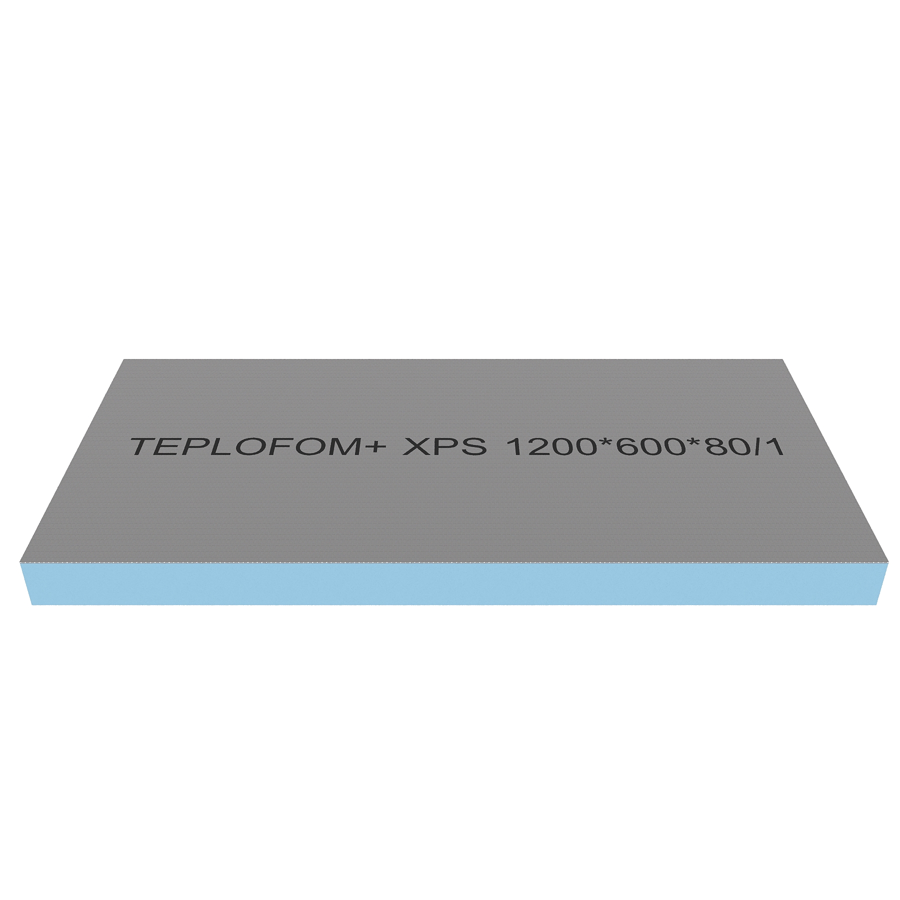 Изображение товара Конструкционная панель XPS Teplofom+ 1200x600x80мм 0.72м² односторонний слой