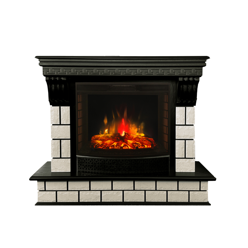 Изображение товара Каминокомплект Realflame Cristian 25.5 с электроочагом Evrica 25.5 и натуральным дизайном
