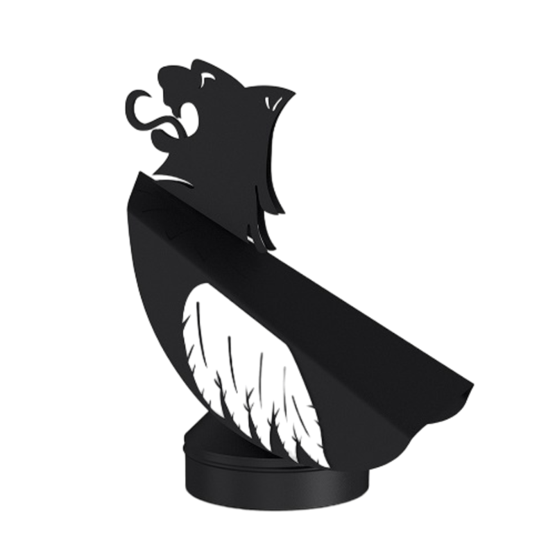 Изображение товара Дефлектор поворотный Magma Грифон 150/250 мм нержавейка защита дымохода