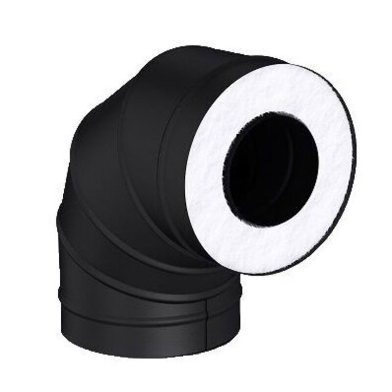 Изображение товара Магма Сэндвич-отвод 90° ⌀150/250мм для дымохода из нержавеющей стали