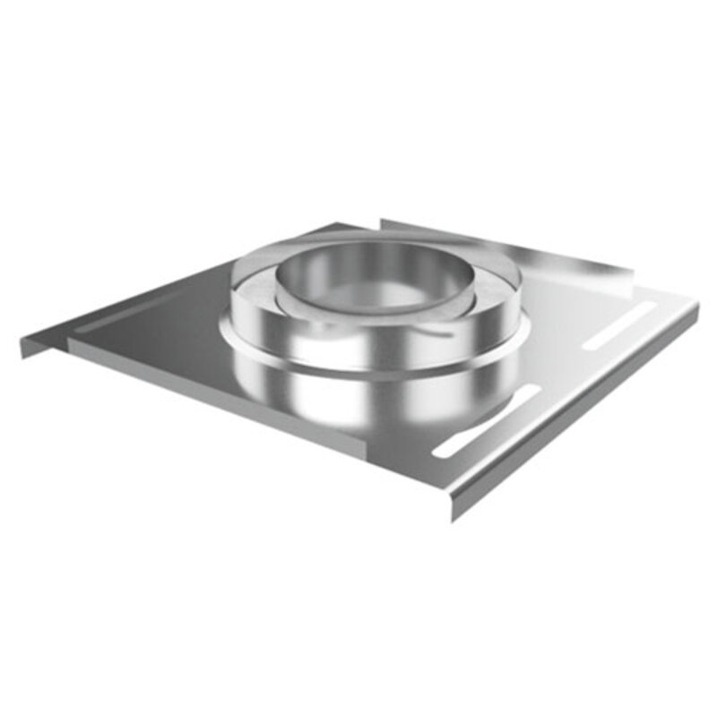 Изображение товара Монтажная площадка Lava 150/220мм для двухконтурного дымохода нержавеющая сталь