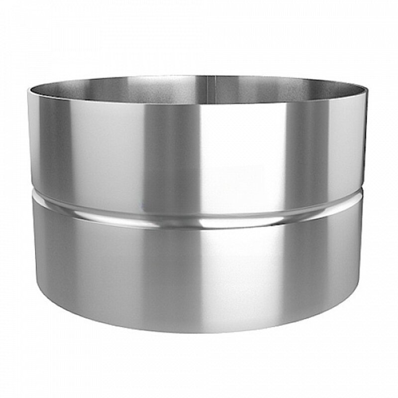 Изображение товара Адаптер для дымохода Lava ⌀115мм 0.8мм из нержавеющей стали Россия