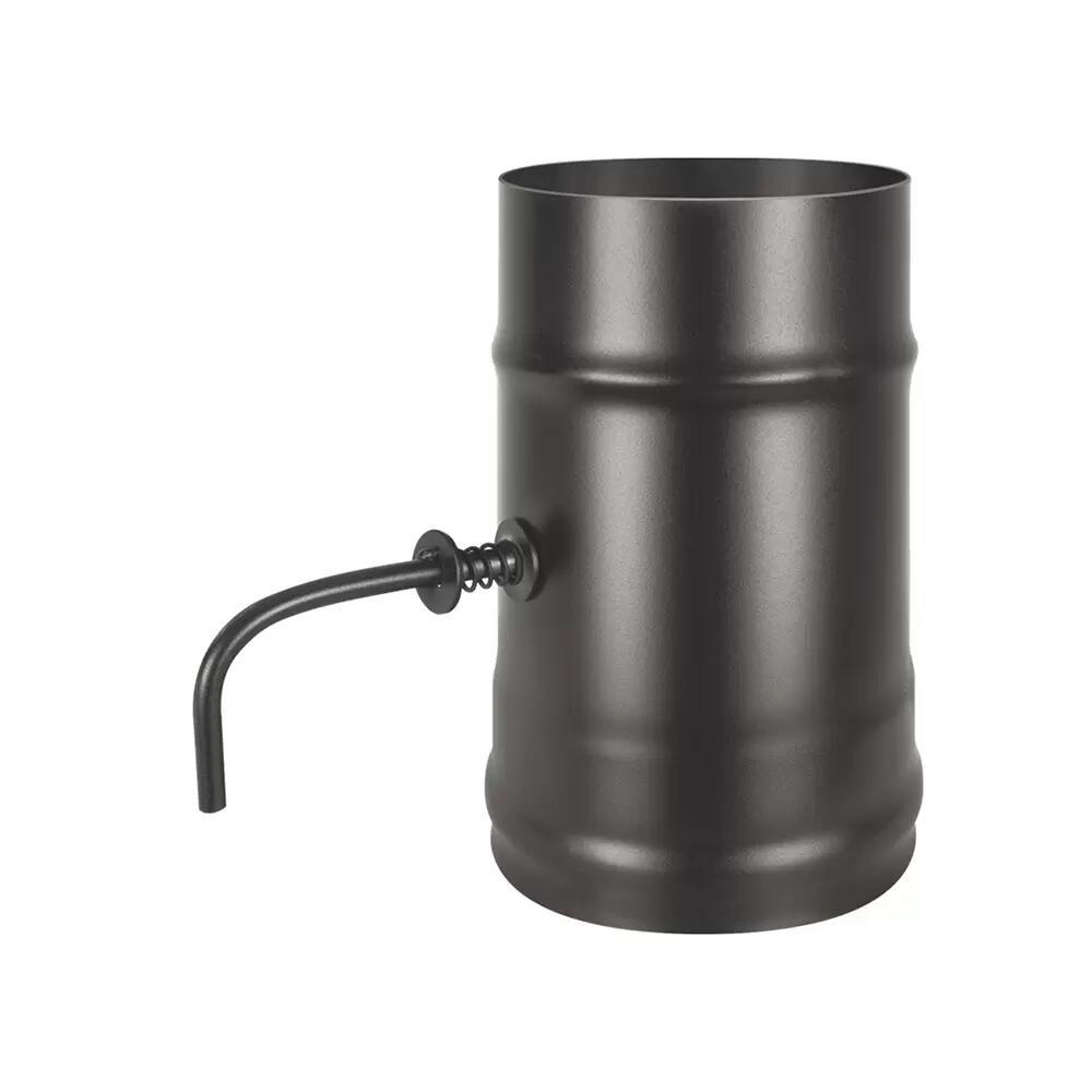 Изображение товара Шибер поворотный Везувий Black 150 мм для дымохода из нержавеющей стали