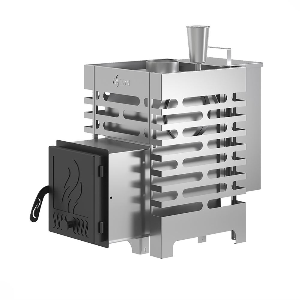 Изображение товара Печь банная дровяная ASTON АКВА 14м³ из нержавеющей стали для парных от 6 до 22 м3