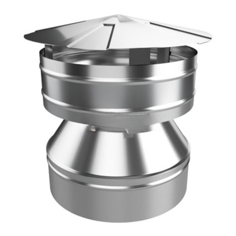 Изображение товара Зонт-дефлектор Lava⌀130/200мм из нержавеющей стали для дымохода