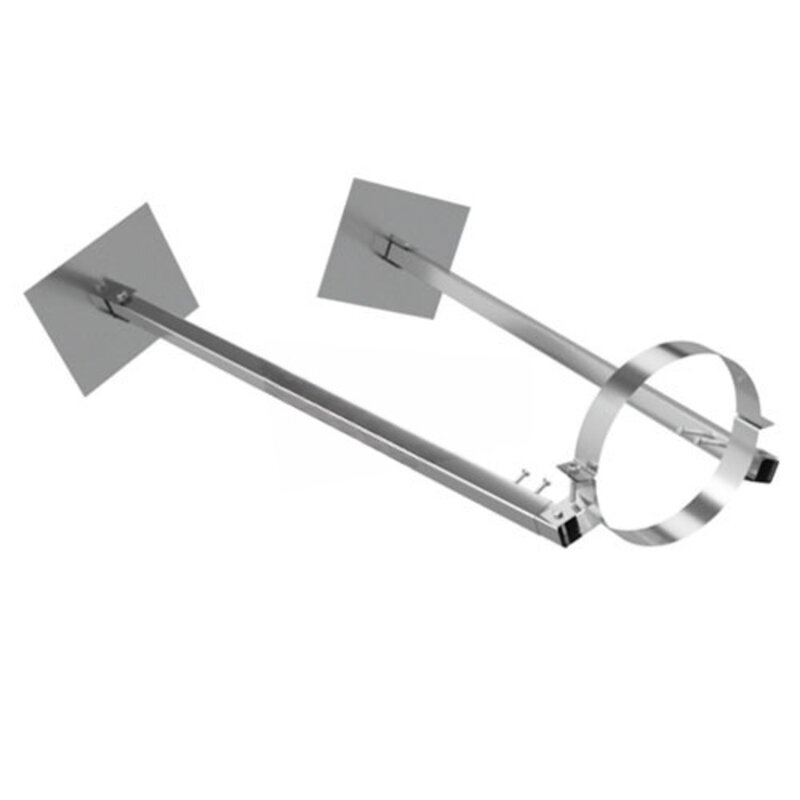 Изображение товара Кронштейн телескопический на крышу Lava 800-1500 мм диаметр 250 мм нержавеющая сталь