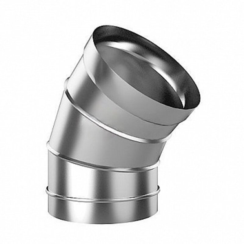 Изображение товара Отвод 45 градусов для дымохода из нержавеющей стали 120мм Lava