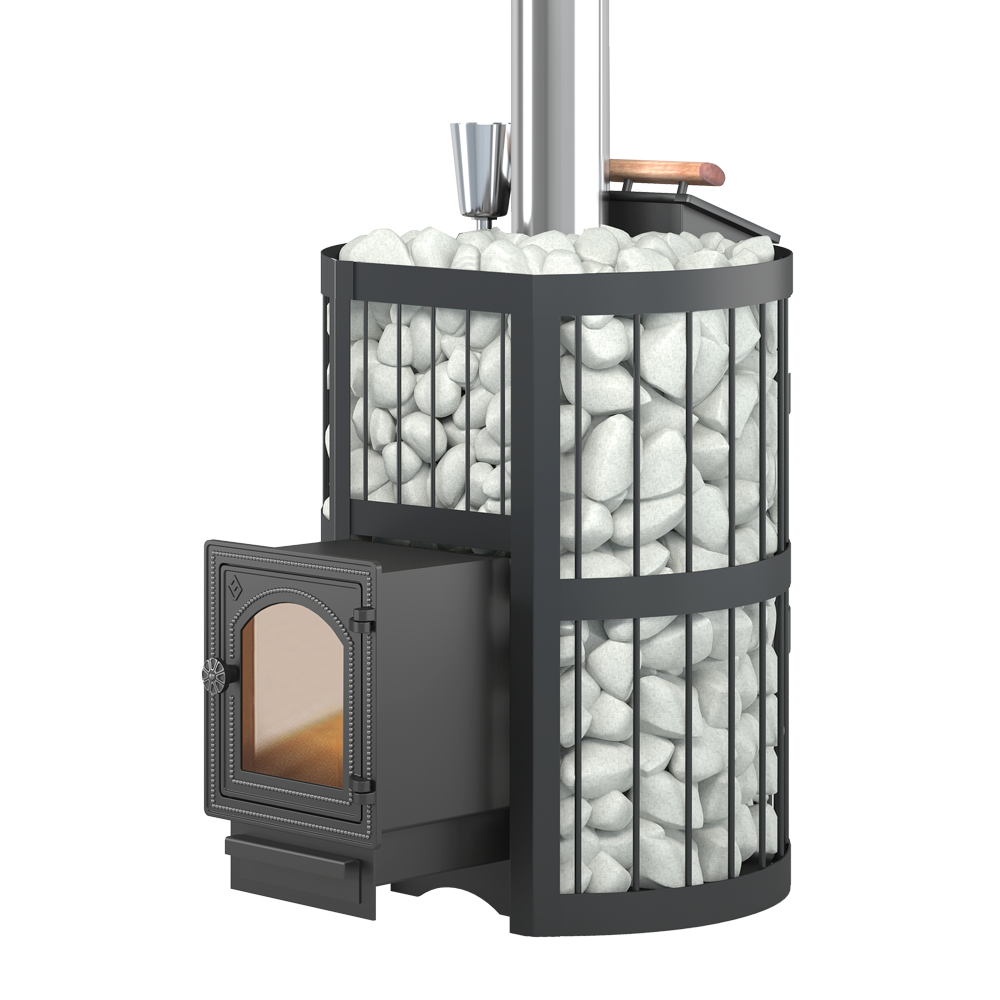 Изображение товара Печь банная дровяная ЭТНА 18 Стандарт 18м³ с закрытой каменкой