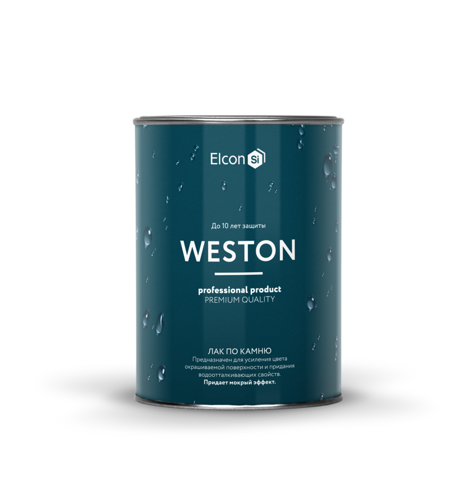 Изображение товара Лак по камню Weston Elcon с эффектом мокрого камня 0.9 л