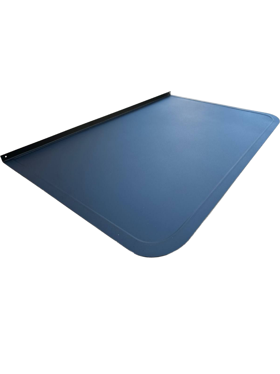 Изображение товара Лист притопочный Кровлайн для камина и печи 800x500мм 0.7мм цвет черный матовый