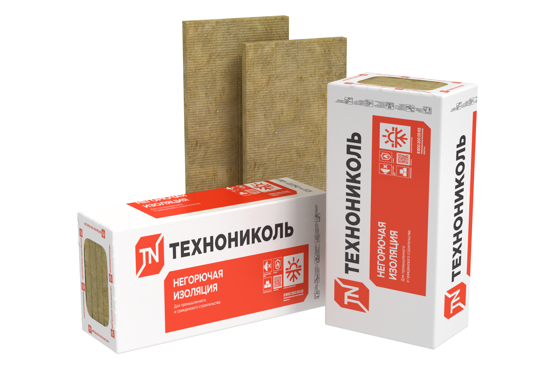Изображение товара Утеплитель Технониколь Технофас Декор 100мм 3шт 600x1200мм 2.16м²