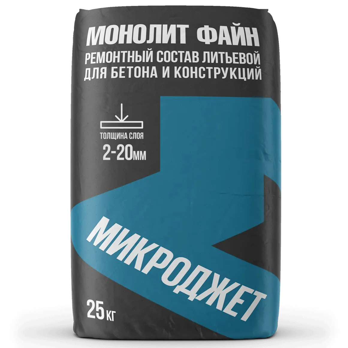 Изображение товара Ремонтный состав литьевого типа Микроджет Монолит Файн 25кг