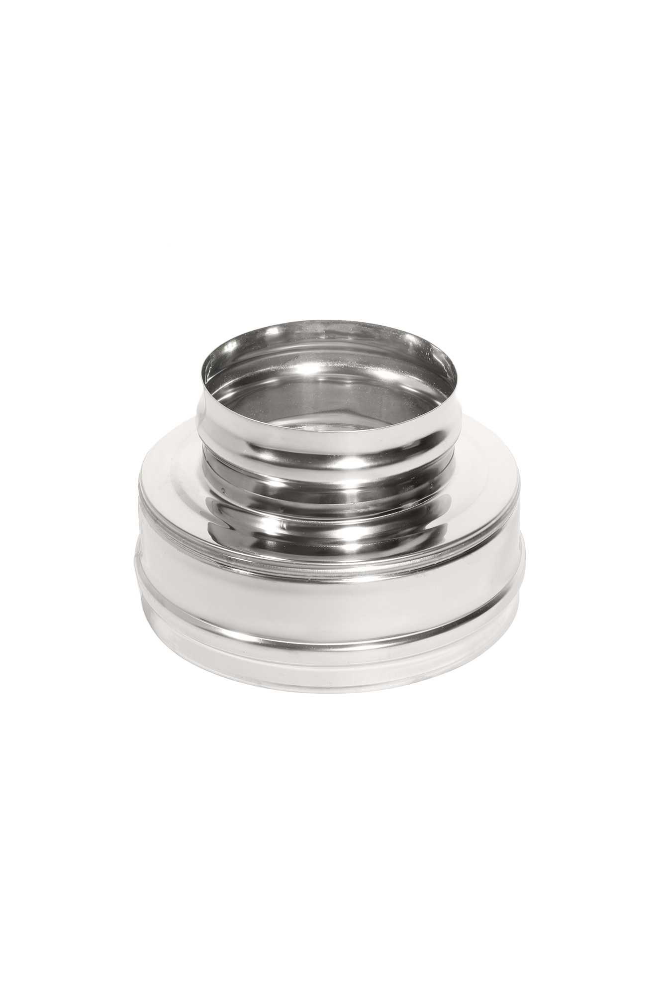 Изображение товара Переходник для дымохода Теплов и сухов ⌀110/180мм из нержавеющей стали