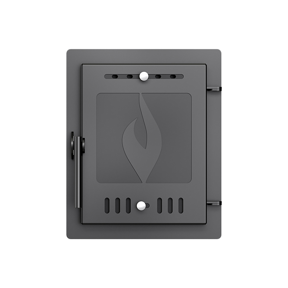 Изображение товара Дверка каминная Эверест 211 М антрацит 33.7x41.3 см для каминов и печей