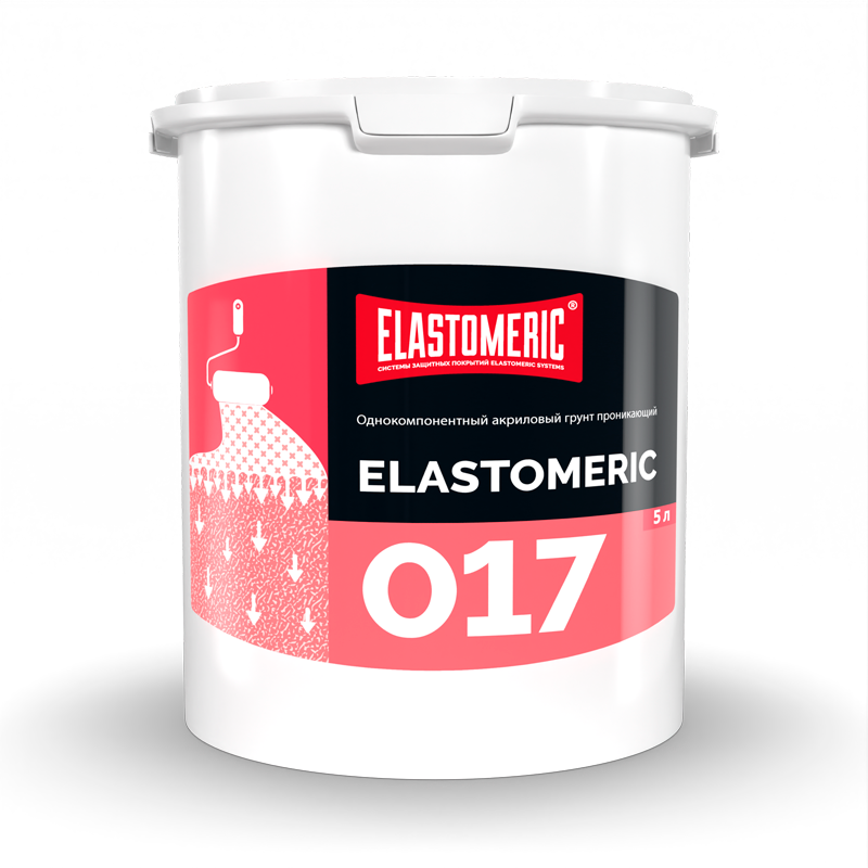 Изображение товара Акриловый проникающий грунт Elastomeric Systems 017 5л для укрепления поверхностей