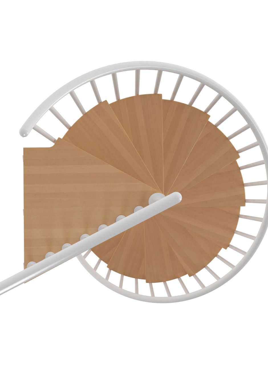 Изображение товара Лестница винтовая Montreal Slim White d120cm