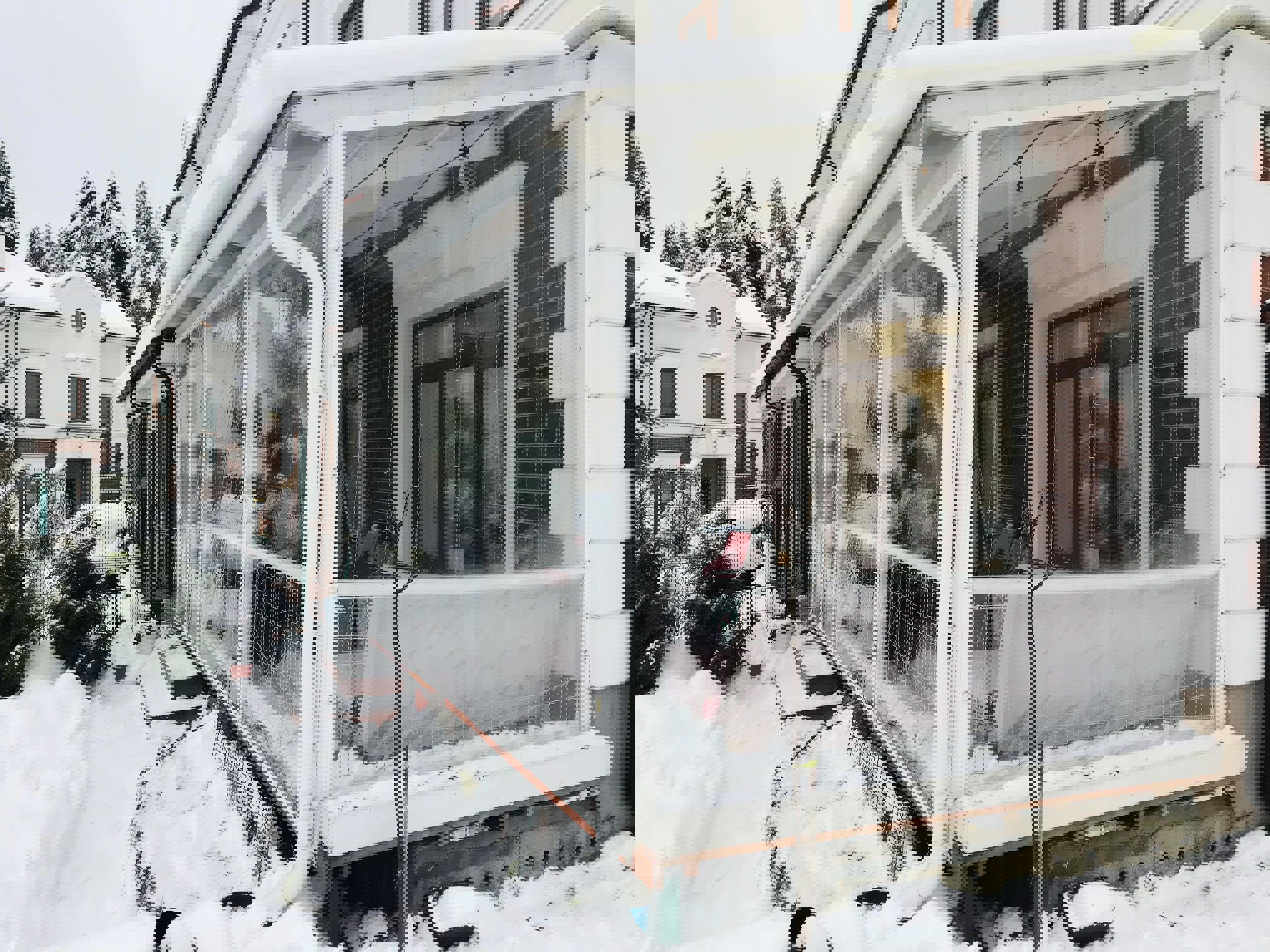 Изображение товара Мягкое окно ПВХ до -39 градусов 140x240 см с креплениями и ремешками