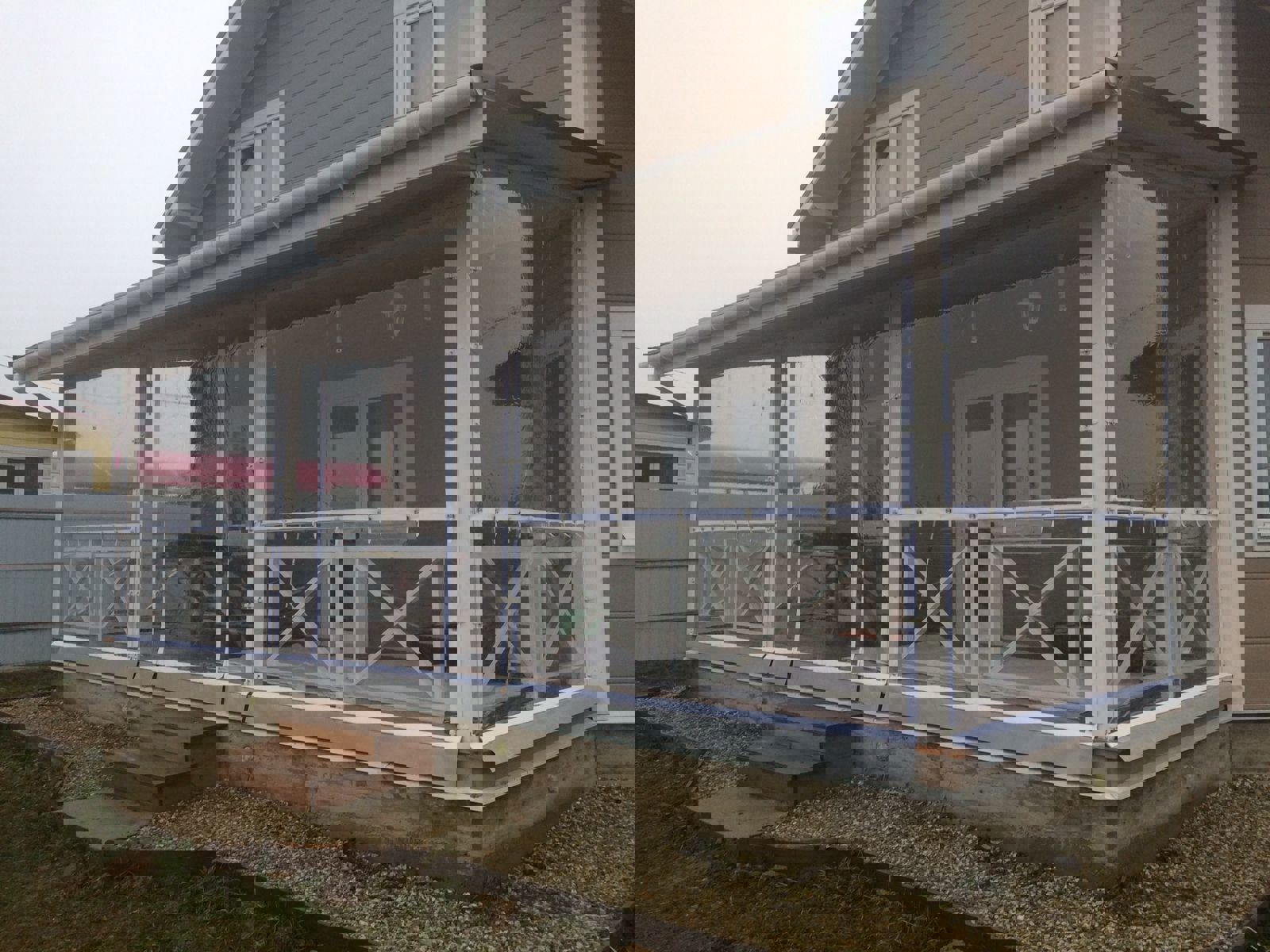 Изображение товара Мягкая дверь полиуретан до -75°C с двумя молниями 120x200см окантовка ПВХ белая скоба с ремешком