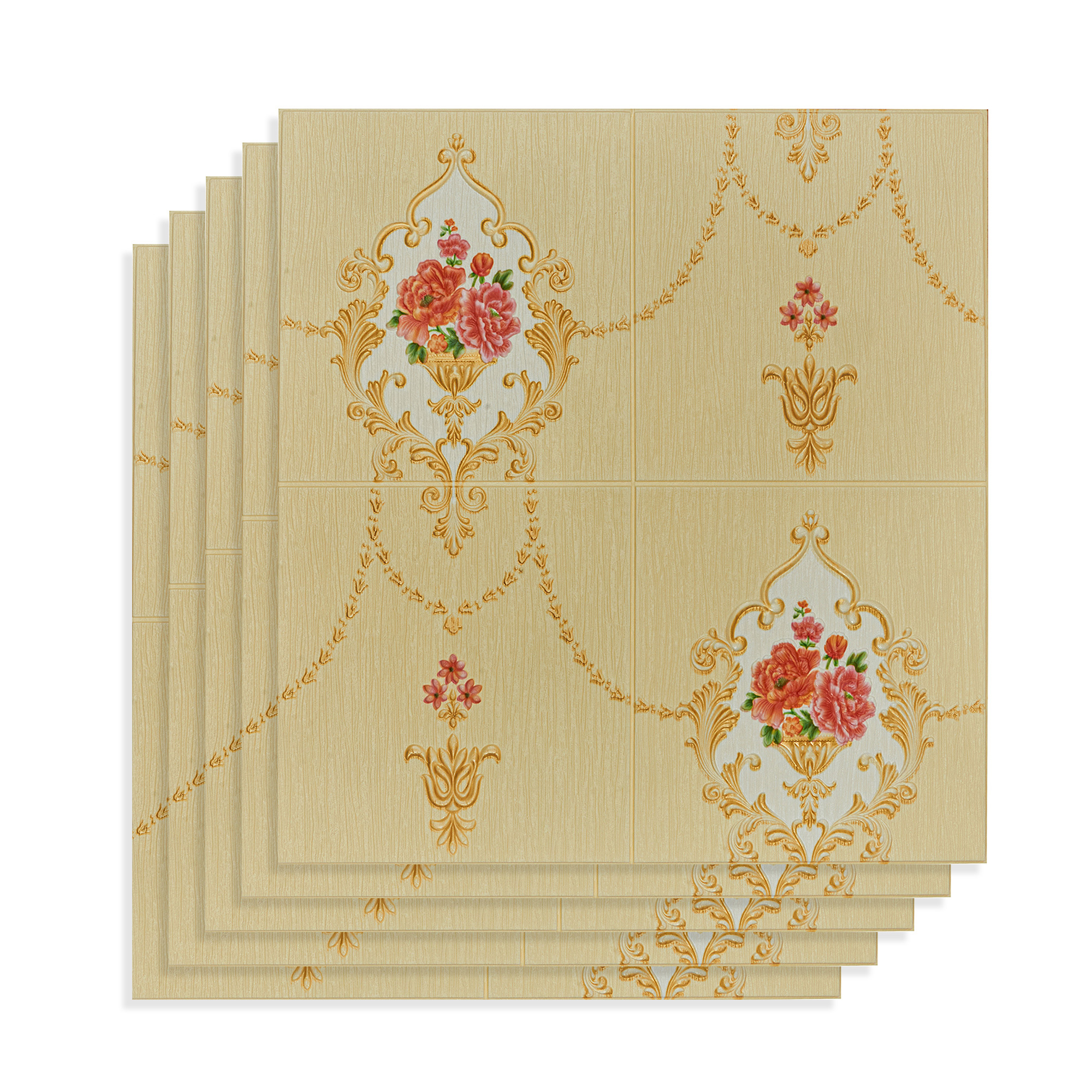 Изображение товара Комплект панелей ПВХ Lako decor Барокко бежевый 4 700x700мм 2.45м² 5шт Изображение товара Комплект панелей ПВХ Lako decor Барокко бежевый 4 700x700мм 2.45м² 5шт