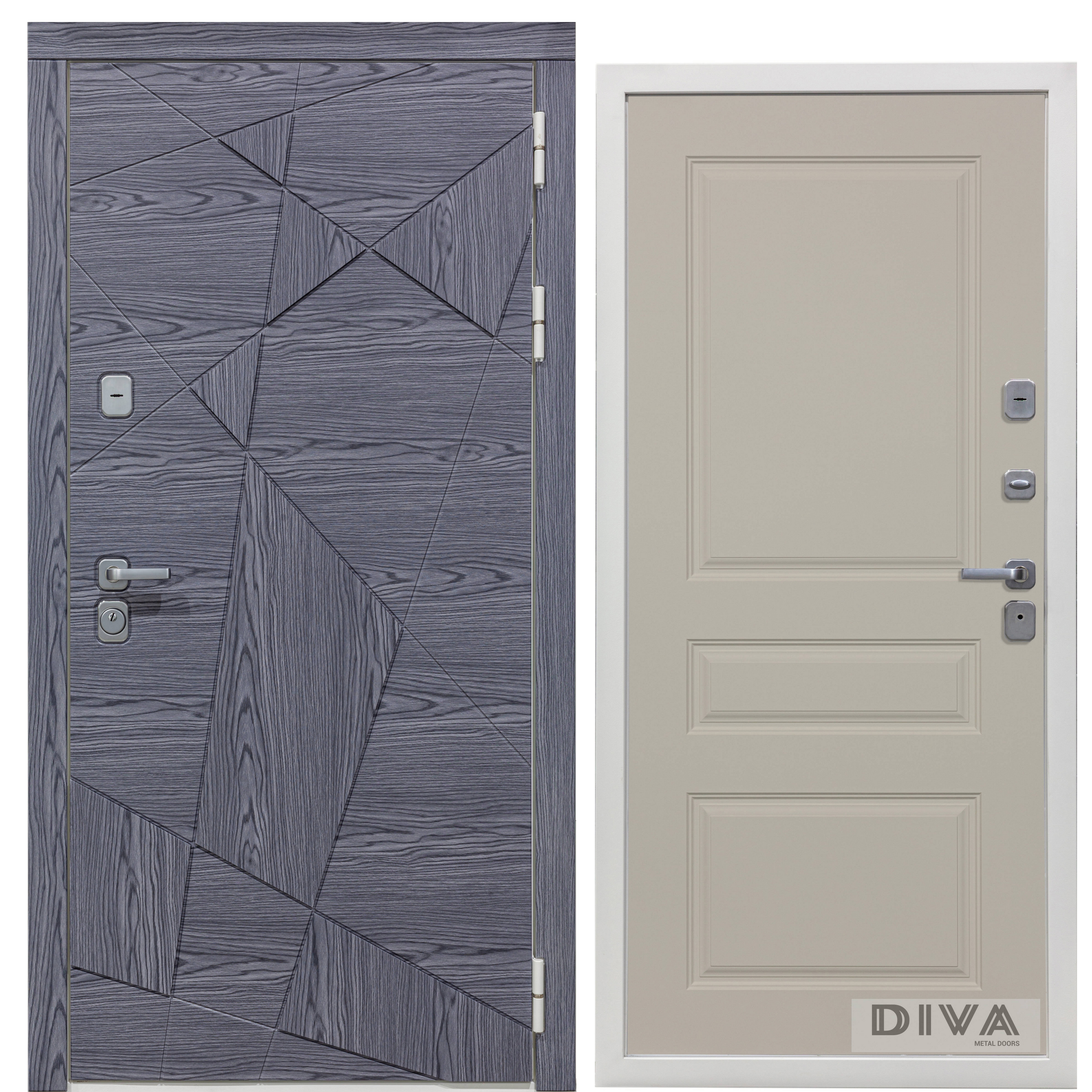 Изображение товара Входная дверь Diva Line 40 УТ-00074998 960x2050см левая цвет графитовый серый