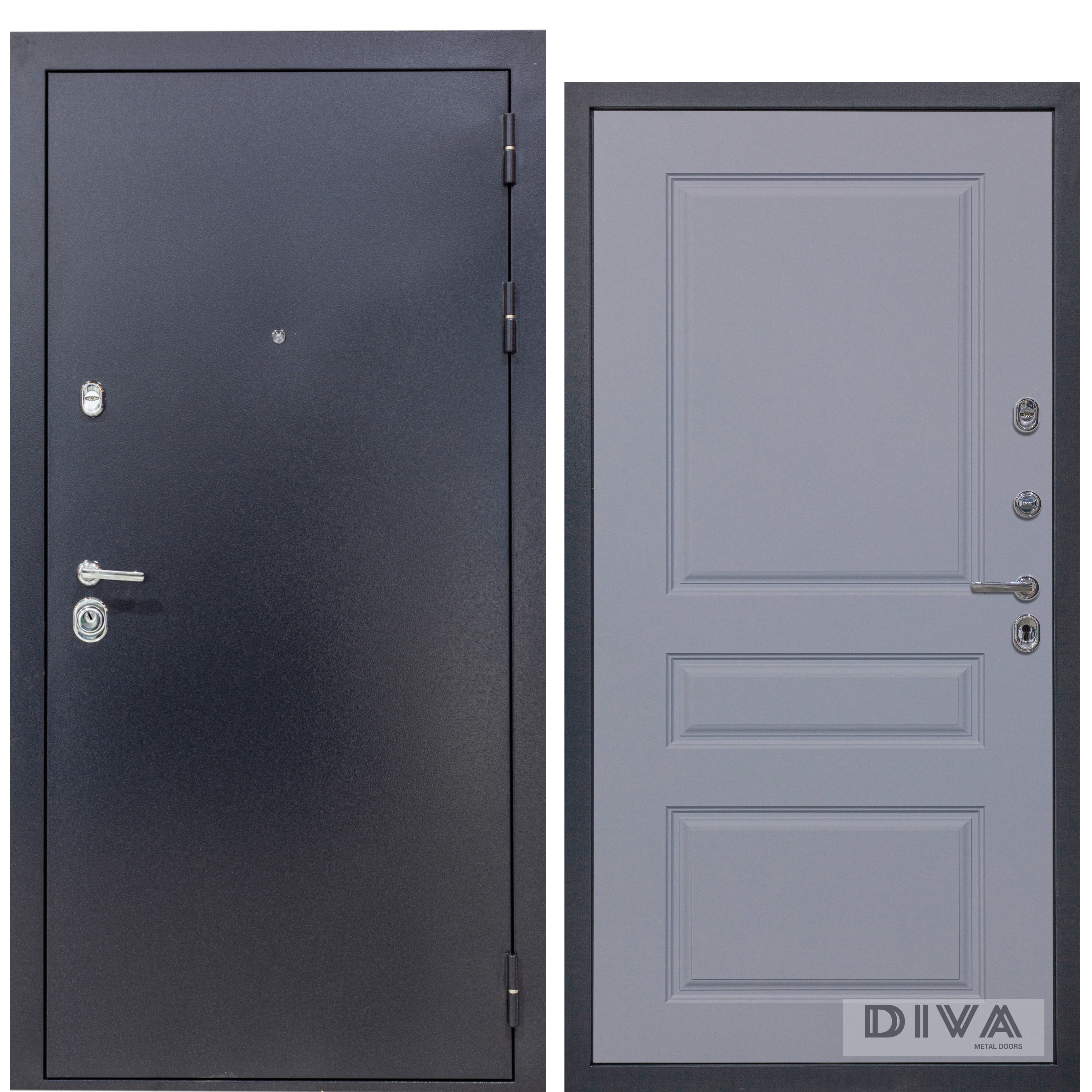 Изображение товара Входная дверь Diva 40 Надежная стальная конструкция с утеплением и двойным замком