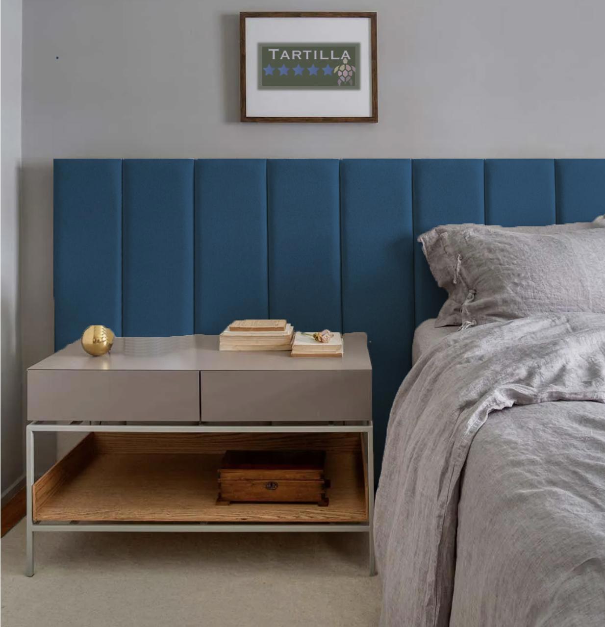 Изображение товара Комплект мягких панелей Tartilla прямоугольник велюр цвет зеленый 1000x200x29мм 4шт